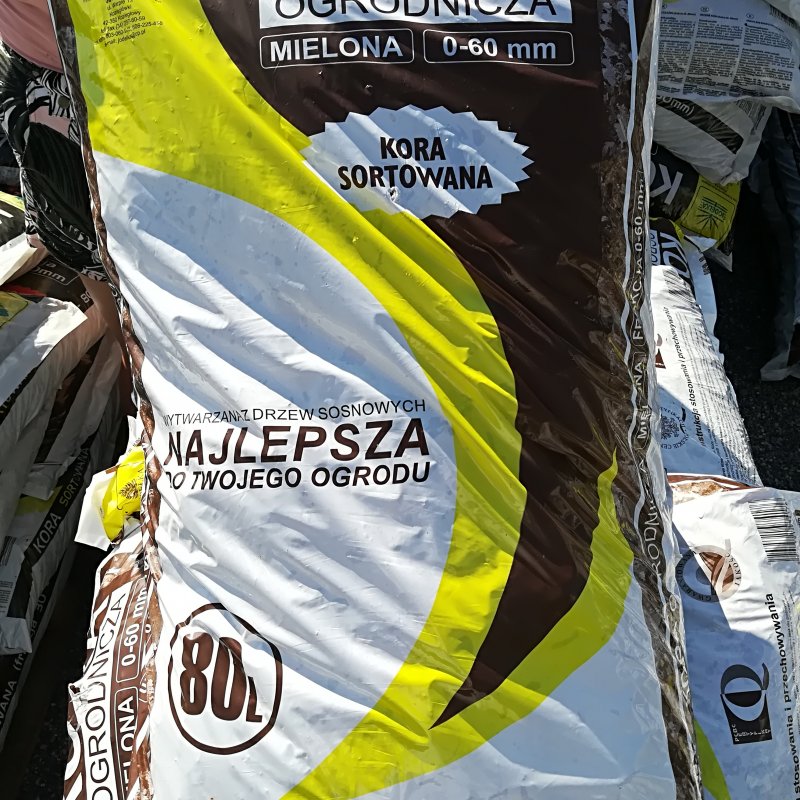 Dekoračná kôra 80L, frakcia: 0-60 mm